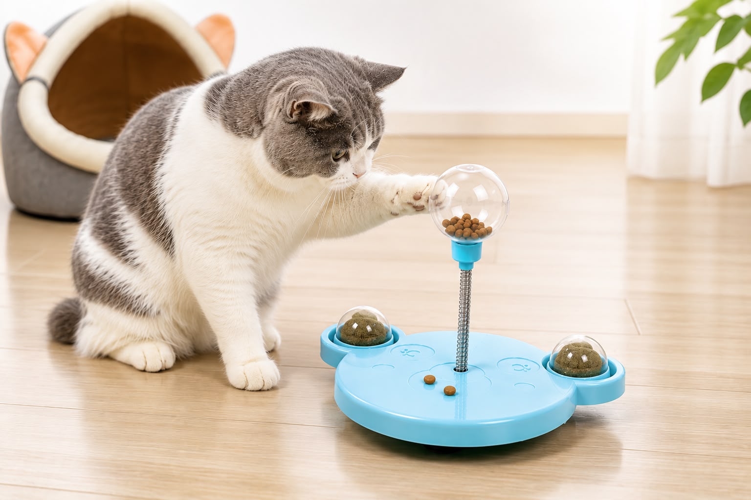 Pet Puzzle Food Leaking Ball Toy Cat Dog Interactive Treat Leaking Toy Catnip Slow Cat Dog Feeder Fun Pet Products Accessories