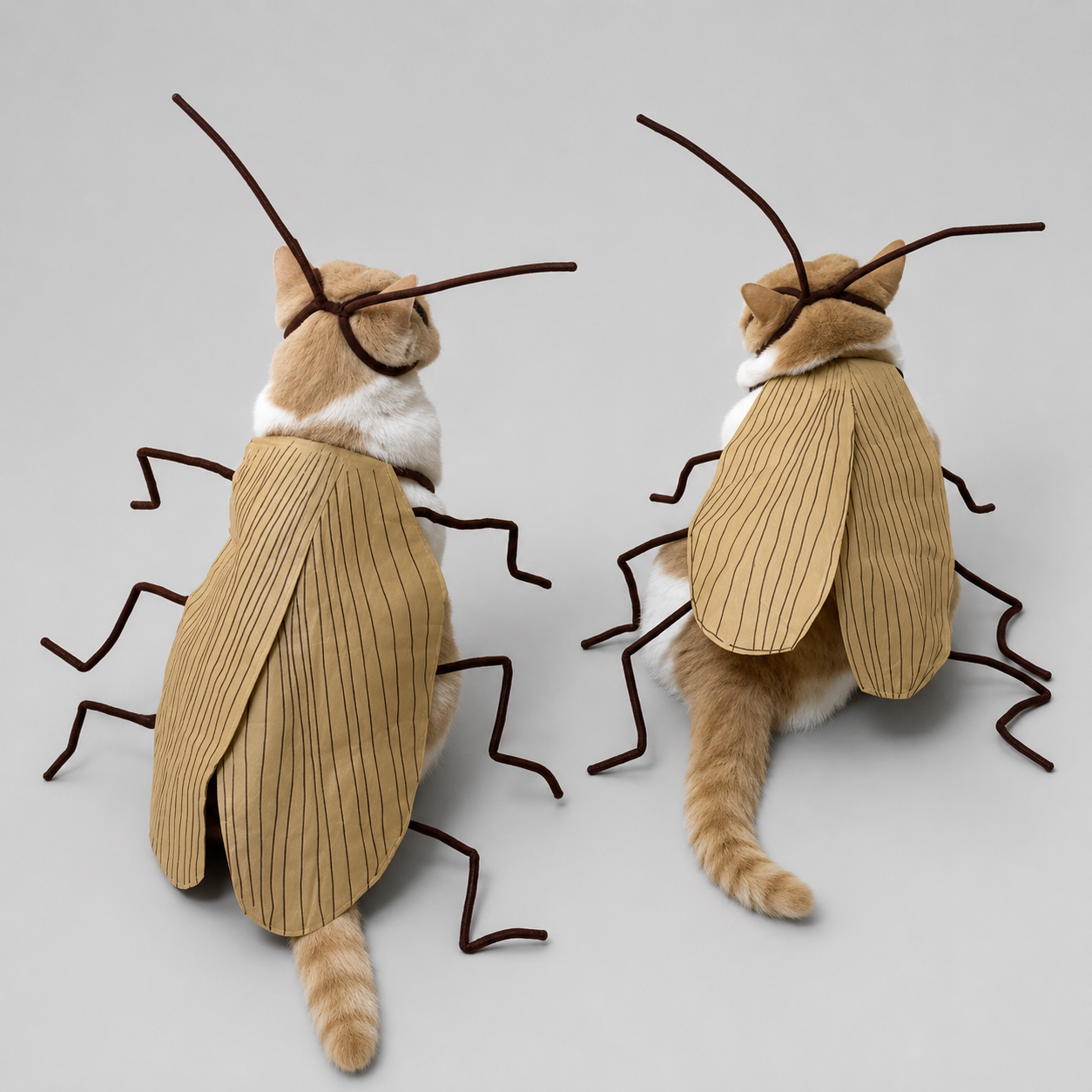Disfraz de cucaracha divertido para gatos de Greta Paw